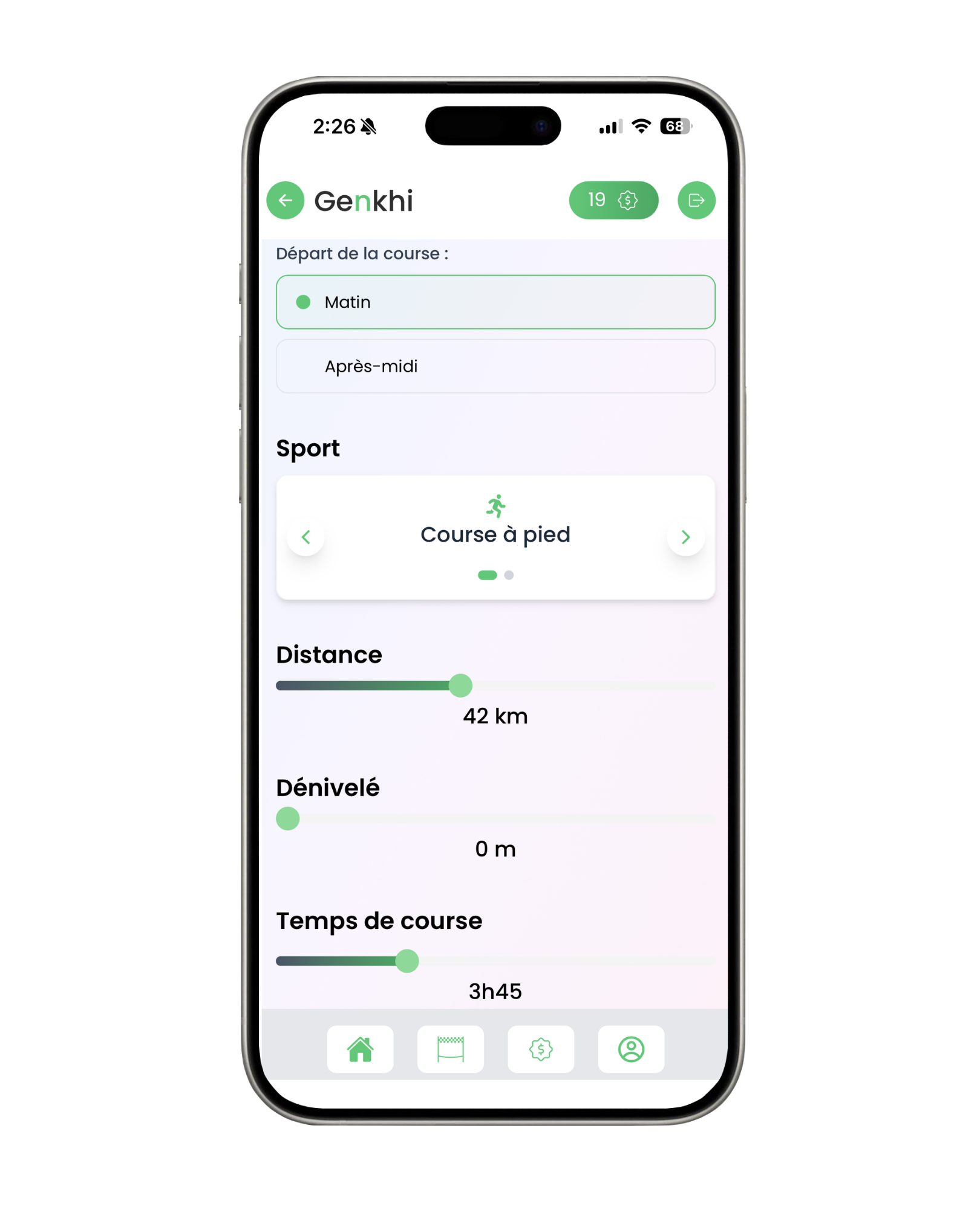 Genkhi permet la création de plans de nutrition personnalisés.